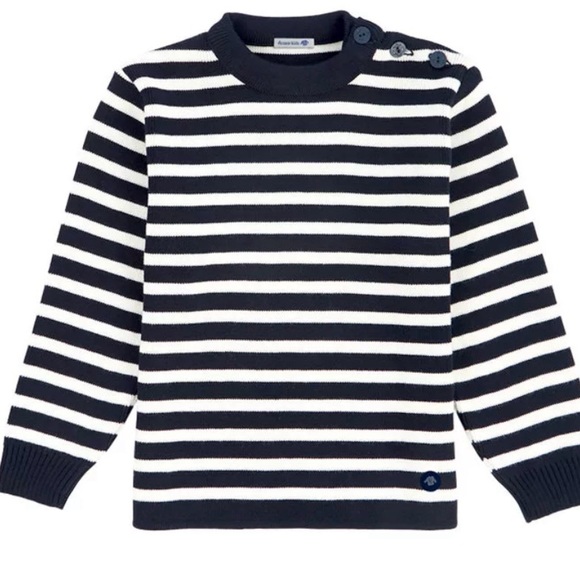 Fisherman jumper kids - wool & acrylic - 10 years old - Picture 2 of 7